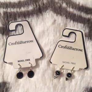 2 pair Croft&Barrow earrings new